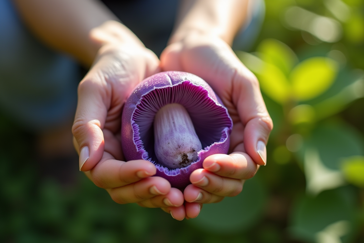 champignon violet